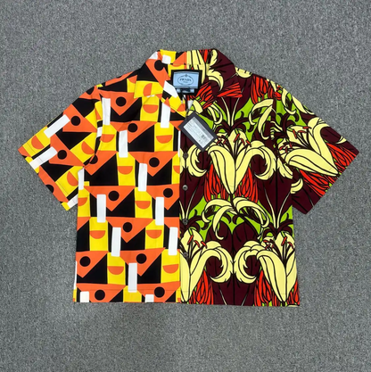 Prada Colorful Short Sleeve Shirt for Men