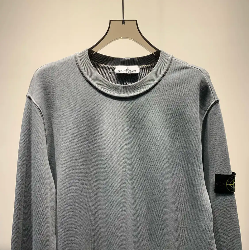 Stone Island Blue Cotton Men’s Sweatshirt 0089