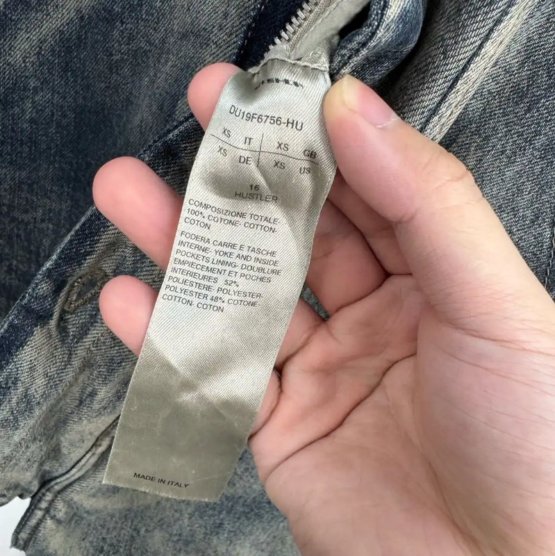 Rick Owens Blue Long Sleeve Cotton Jacket 0089