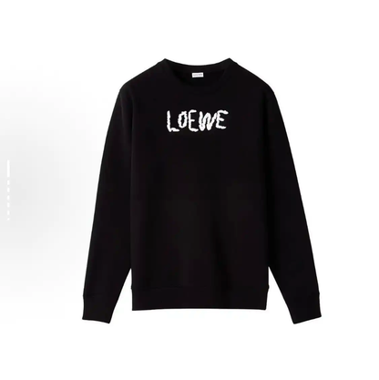 Loewe Black Cotton Sweatshirt for Men 0089