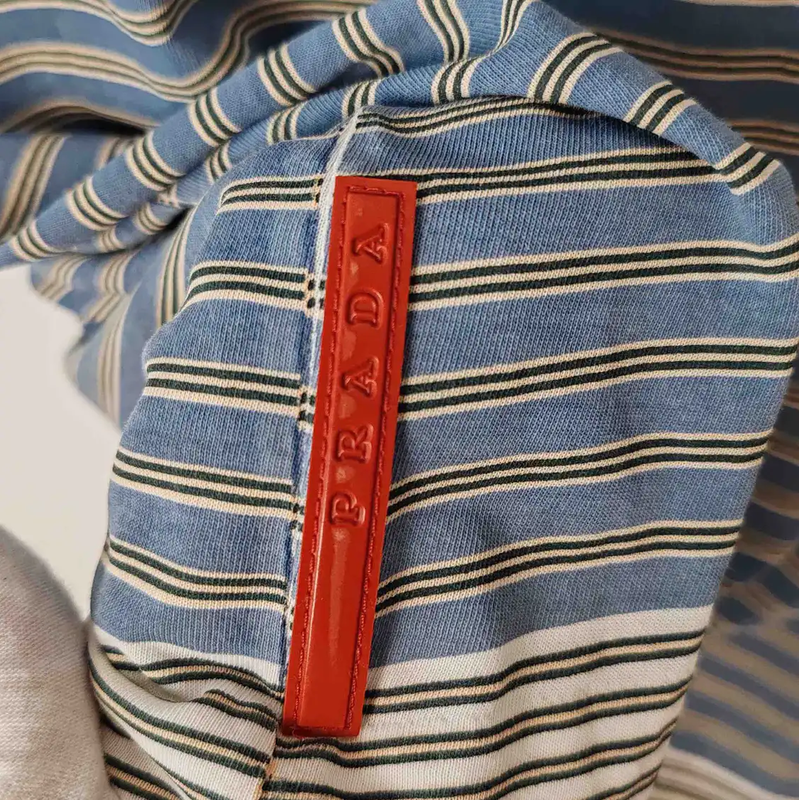 Prada M Striped Cotton T-Shirt for Men