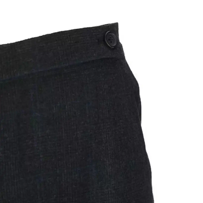 Prada Black Gray Wool Check Casual Pants