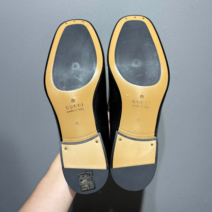 Gucci Jordaan Leather Slip-On Casual Shoes 0079