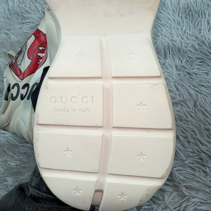 Gucci Rhyton Leather Casual Sneakers for Men 0079