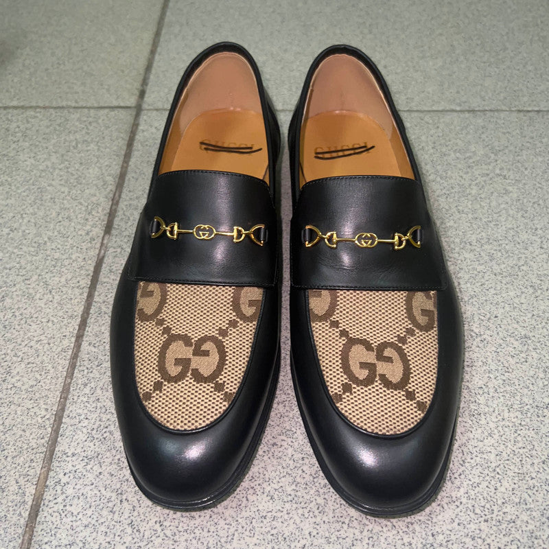 Gucci Casual Leather Shoes in Black and Brown 0079
