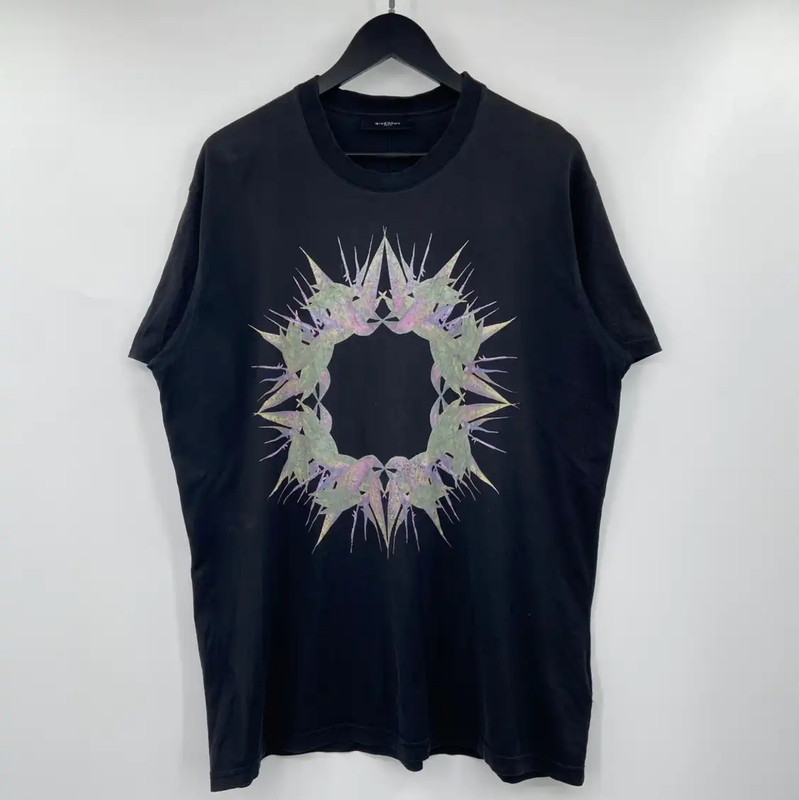 Givenchy Summer Black Cotton Short Sleeve T-Shirt 0089