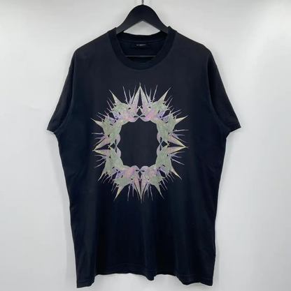 Givenchy Summer Black Cotton Short Sleeve T-Shirt 0089