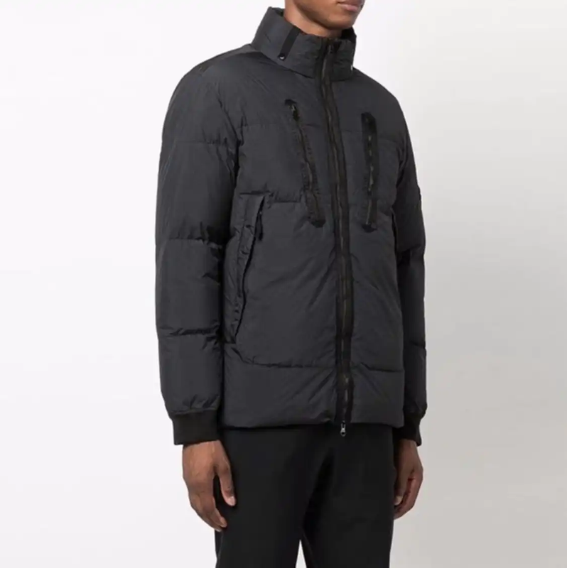 Stone Island Men's Black Down Jacket 0089
