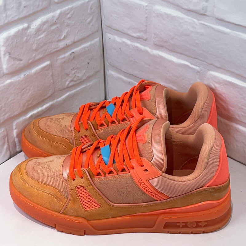 Virgil Abloh x Louis Vuitton Orange Trainer Sneakers 0079