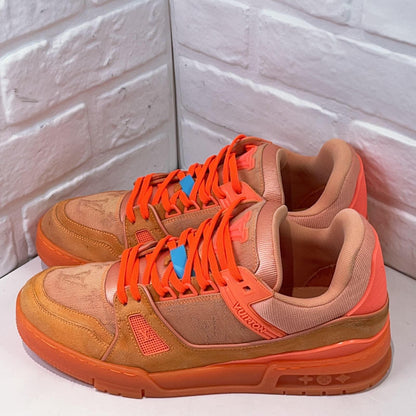 Virgil Abloh x Louis Vuitton Orange Trainer Sneakers 0079