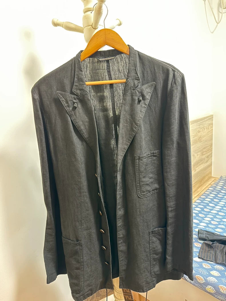 Yohji Yamamoto Linen Blazer Coat