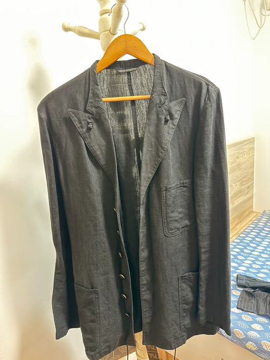 Yohji Yamamoto Linen Blazer Coat