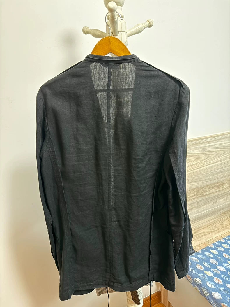 Yohji Yamamoto Linen Blazer Coat