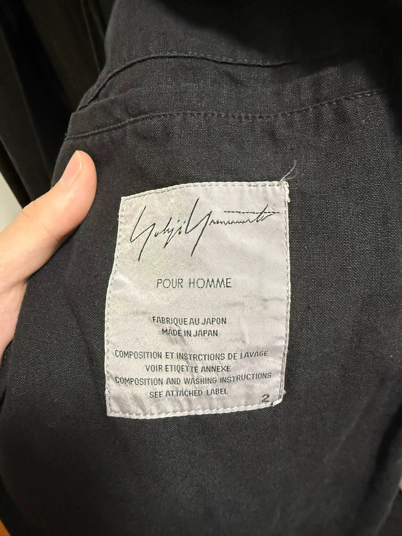 Yohji Yamamoto Linen Blazer Coat