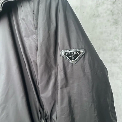 Prada Black Cotton Long Sleeve Jacket