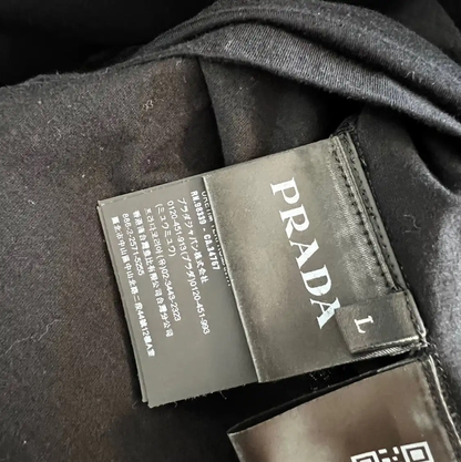 Prada Black Cotton Men's T-Shirt XL