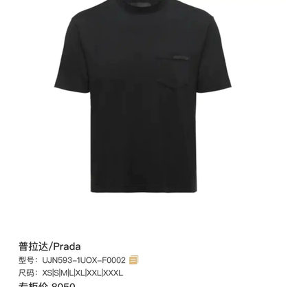 Prada Men's Red Logo T-Shirt for Spring Autumn