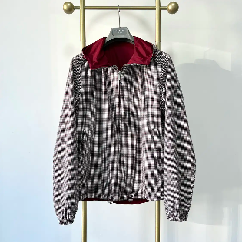 Prada Lightweight Red Polyester Men's Jacket