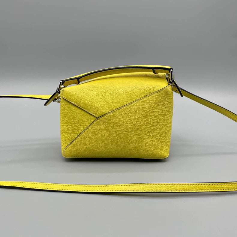 Loewe Puzzle Mini Handbag in Yellow
