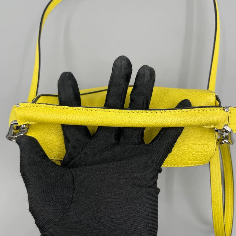 Loewe Puzzle Mini Handbag in Yellow