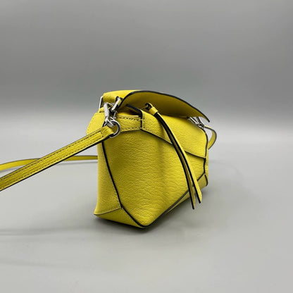 Loewe Puzzle Mini Handbag in Yellow