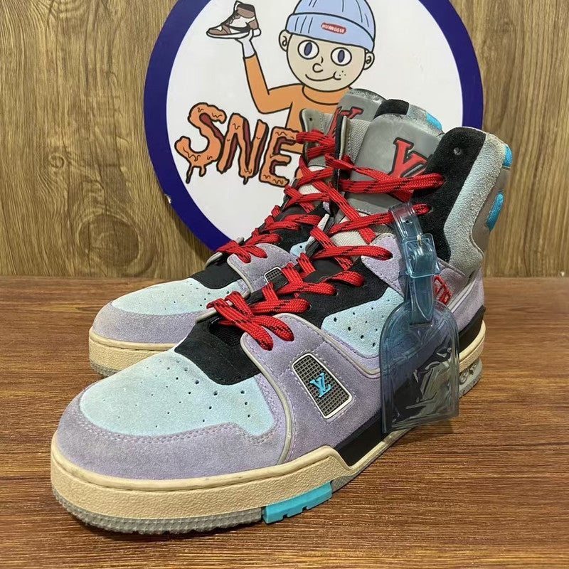 Louis Vuitton Retro Logo High-Top Sneakers for Men 0079