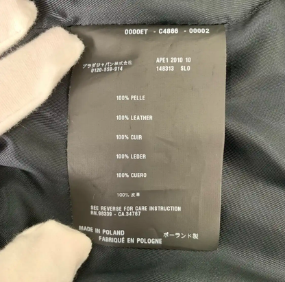 Prada Black Leather Jacket for Men