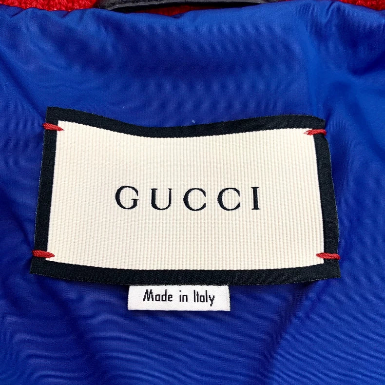 Gucci Black Logo Leather Jacket