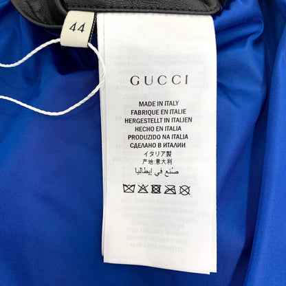 Gucci Black Logo Leather Jacket
