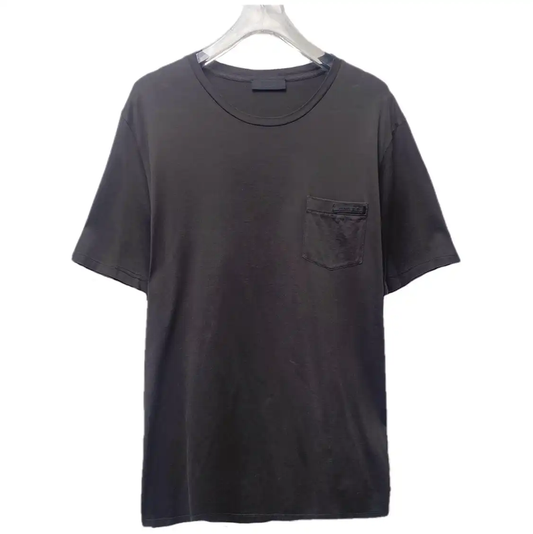 Prada Black and Gray Men's T-Shirt