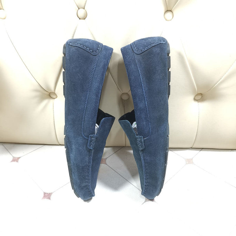 Gucci Blue Suede Loafers for Men 0079