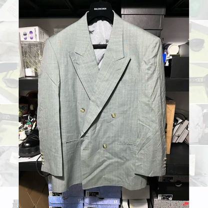 Givenchy Grey Cotton Men's Outerwear Jacket 0089