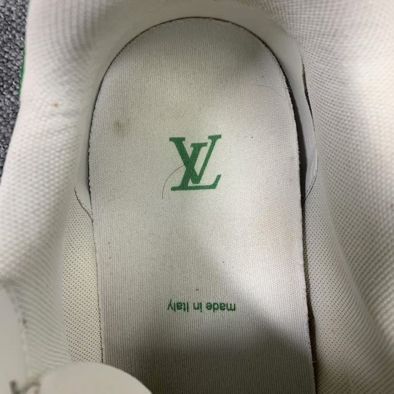 Louis Vuitton Retro Green Accent Low-Top Sneakers 0079