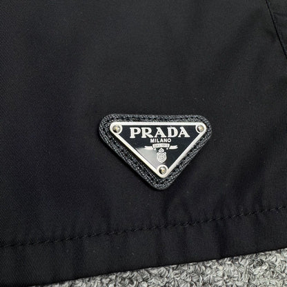 Prada Metal Nylon Drawstring Function Shorts-zp