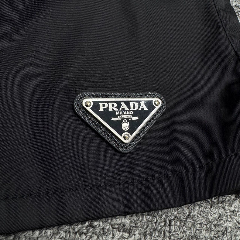 Prada Metal Nylon Drawstring Function Shorts-zp