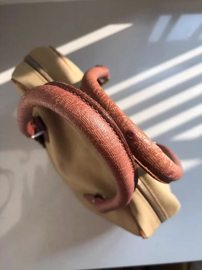 Vintage Prada Ostrich Bowling Bag