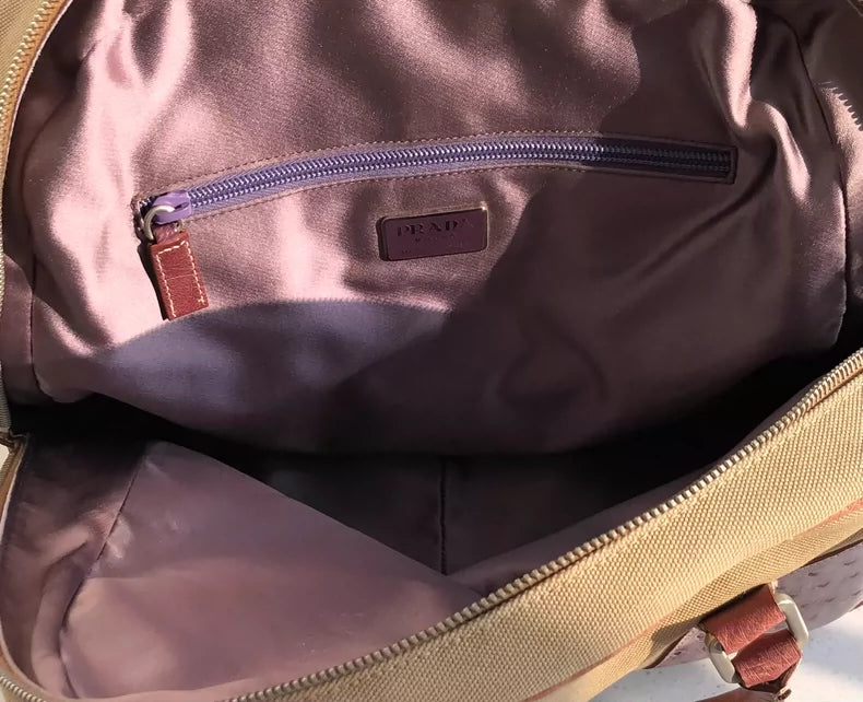 Vintage Prada Ostrich Bowling Bag