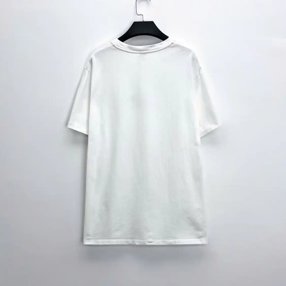 Loewe White Cotton Blend Short Sleeve T-Shirt 0089