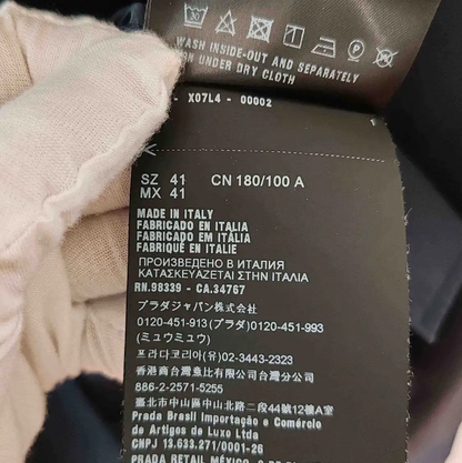 Prada Navy Cotton Men's Shirt