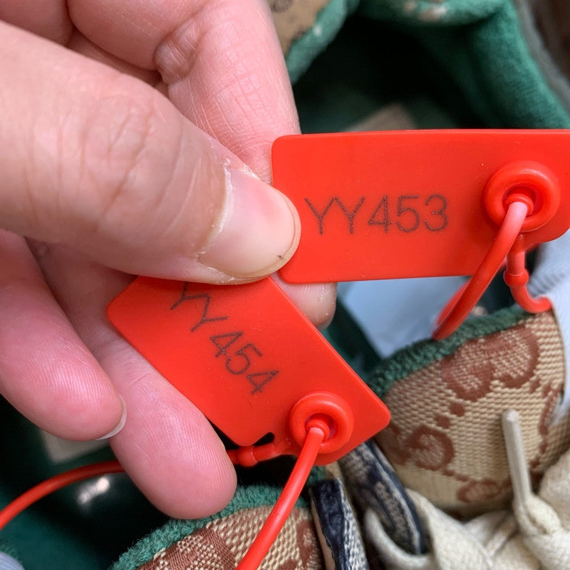 Gucci Rhyton Low Top Dad Sneakers in Red Brown 0079