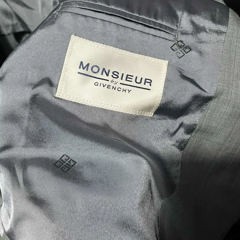 Givenchy Grey Cotton Men's Outerwear Jacket 0089