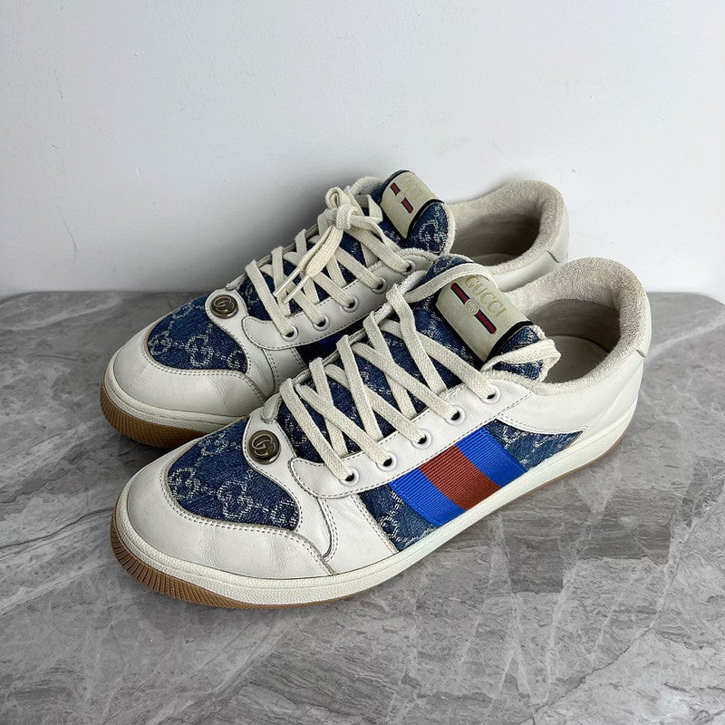 Gucci Screener Denim Series Stylish Sneakers 0079
