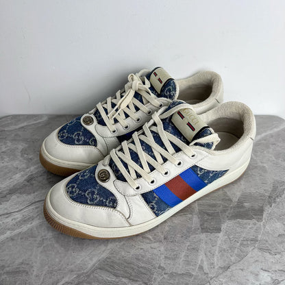 Gucci Screener Denim Series Stylish Sneakers 0079