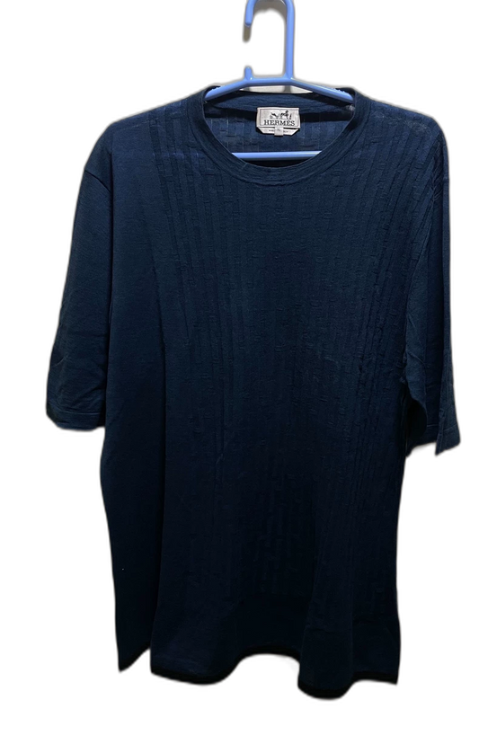 Hermes Cotton Linen Blend Short Sleeve T-Shirt