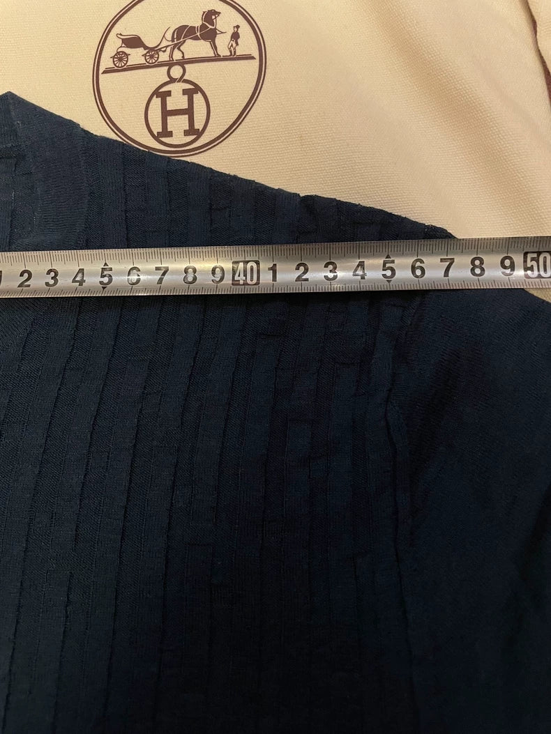 Hermes Cotton Linen Blend Short Sleeve T-Shirt