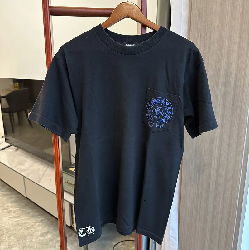 Chrome Hearts Black Cotton T-Shirt for Summer 0089