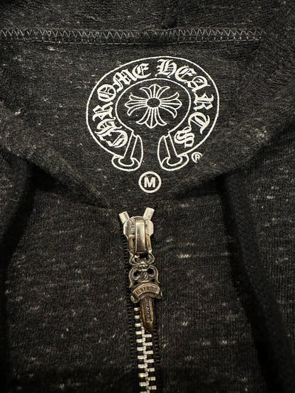 Chrome Hearts Zipper Hoodie with Print