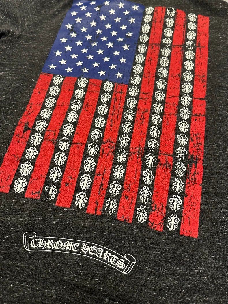 Chrome Hearts Zipper Hoodie with Print