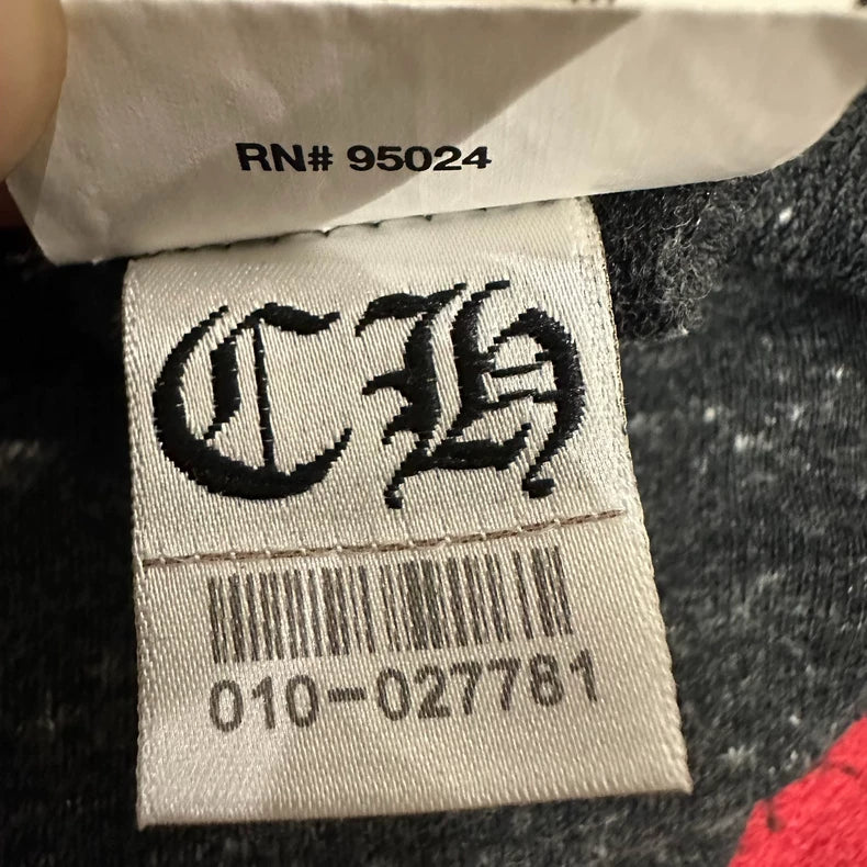 Chrome Hearts Zipper Hoodie with Print