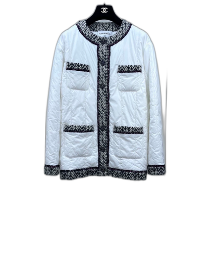 Chanel White Cotton Jacket